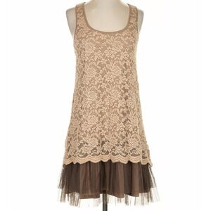 Ryu Anthropology Lace and Tulle Overlay Dress